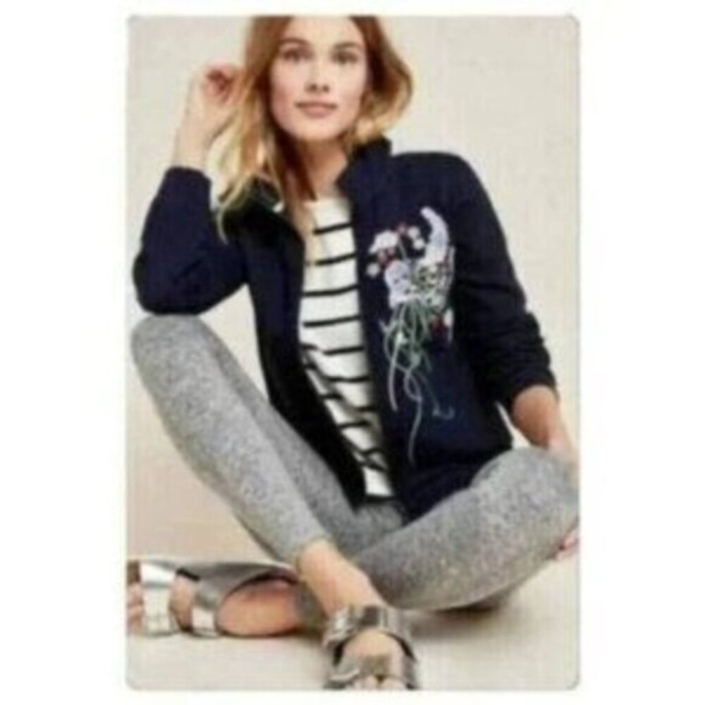 Anthropologie Lizzie Embroidered Jacket